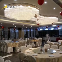 Lámpara de Techo LED E14 de Alta Gama, Diseño Personalizado de Fábrica 2026, para Salón de Banquetes, Hotel, Bodas
