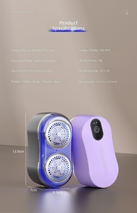 Levapelucchi a Doppia Testa con Tagliacapelli a 6 Lame, Rimozione Acari con Luce Blu, Ricaricabile USB-C per Maglioni e Tessuti - Product Image 5