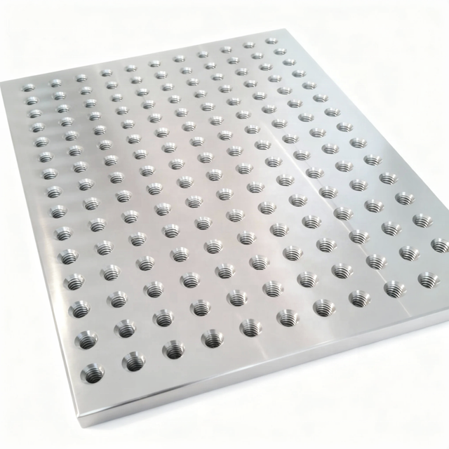 Custom Metal Tooling Plate Workpiece Fixing Plate Aluminum 6061 T6 CNC Machining Sacrificial Fixture Plate