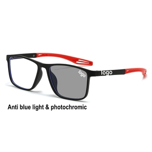 Nouvelles lunettes de soleil photochromiques anti-lumière bleue UV400 avec logo personnalisé, lunettes de mode pour hommes et femmes - Product Image 1