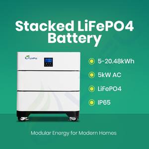 Batterie et onduleur solaires tout-en-un LVFU 48V 100Ah200Ah 10kWh LiFePO4, batteries et onduleurs solaires empilables, batterie au lithium 15kWh - Product Image 6