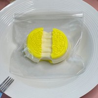 Jouet Squishy en Silicone Alimentaire en Gros, en Forme de Biscuit Sandwich au Chocolat, Extensible, avec Centre Crème, Doux, à Presser, Sensoriel, Anti-stress, Cadeau