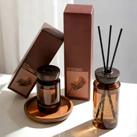Bouteille de Diffuseur à Bâtonnets 200 ml de Luxe pour Huile Essentielle Nature, Vente Chaude Personnalisée en Gros - Diffuseur d'Arômes à Bâtonnets