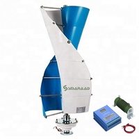 Grande Vente SMARAAD SJ-2000 2kW 12V/24V/48V Générateur Éolien Vertical à Énergie Libre avec Rotor de 650mm de Diamètre pour Usage Domestique
