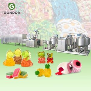 Starch Compound Pour Fudge Pectin Gelatin Gelatine Automatic Gummy Bear Soft <b>Candy</b> Make <b>Machine</b> - Product Image 1