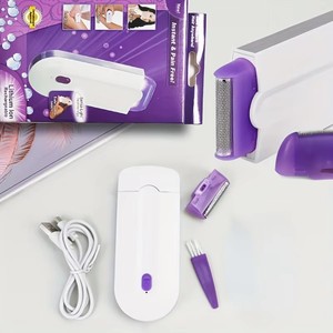 Rasoir électrique pour femmes, rasoir pour l'épilation, tondeuse à cheveux, épilation féminine, bikini, jambes, aisselles, épilation du <span class=keywords><strong>menton</strong></span>, outils de rasage du visage - Product Image 6