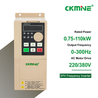 CKMINE 5.5kW 7.5HP VFD 3 Phases 380V Variateur de Fréquence Contrôle Vectoriel Sans Capteur SVC AC Drive pour l'Automatisation Industrielle
