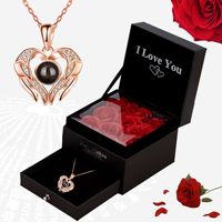 Kotak Penyimpanan Bunga Sabun Buatan Tangan AYOYO Hadiah Hari Ibu Kotak Perhiasan Berkualitas Tinggi Hadiah Ulang Tahun Hari Valentine