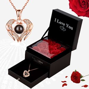 AYOYO Handmade Soap Flower Storage <strong>Box</strong> Mother's Day Gifts High Quality Jewelry <strong>Box</strong> Anniversary <strong>Valentine's</strong> Day Gift - Product Image 6