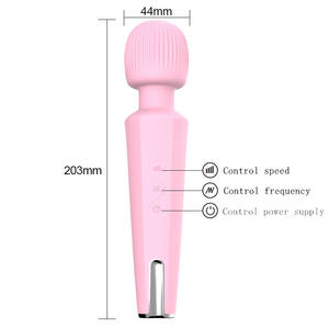 20 modalità Ricaricabile Pratico Tenuto in mano Delle Donne Personal Massaggio Del Corpo Magico di Vibrazione AV <span class=keywords><strong>Massager</strong></span> della Bacchetta - Product Image 6