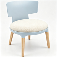 Fauteuil de salon moderne en plastique pour la maison, le bureau et le salon, design ergonomique, coussin doux, durable