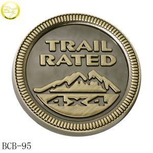 Badge rond de voiture, logo écologique, 20 pièces, enveloppe chromée, édition lettre en émail - Product Image 5