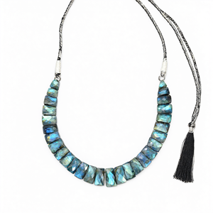 Unique Labradorite <b>crystal</b> necklace with amazing blue flash gemstone/<b>crystal</b> <b>jewelry</b> Mother's Day/Birthday/Valentine's gift - Product Image 2