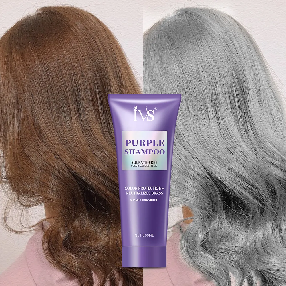 2 в 1 питательный крем для ухода за волосами для светлые волосы смешанных цветов; Цвета: серебристый, фиолетовый шампунь для светлых волос Профессиональный салон