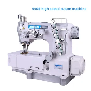 3 Needles 5 Thread Interlock Flat-Bed Industrial Sewing <b>Machine</b> Manual Left Cutter Tape <b>Binding</b> High-Speed Engine Motor - Product Image 1