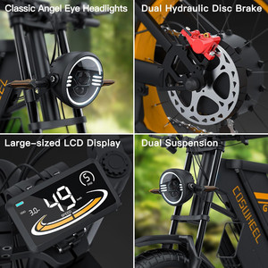 Moto Elettrica da Fuoristrada GT20 per Adulti con Motore da 1500W e Batteria al Litio Rimovibile 48V/25Ah - Product Image 6