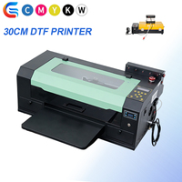 Imprimante d'étiquettes DTF automatique à tête unique Senchro A3 300 mm, tête d'impression F1080, encre pigmentée, garantie 1 an, nouveau logiciel RIIN RIP