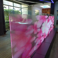 Écran LED Transparent Flexible pour Publicité, Panneau d'Affichage en Cristal pour Intérieur/Extérieur, Magasin de Détail, Éducation, Écran en Film de Verre