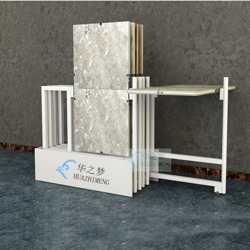 Patterned Tile Up Stand Customizable Dual-Sided Rotating Stand - Luxury Tile Display
