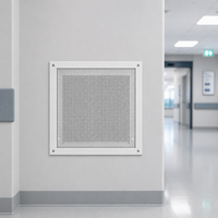Grille d'aération perforée anti-ligature avec vis de sécurité