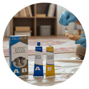 Resina epoxi a y B, selladores adhesivos de pegamento AB transparente líquido para manualidades de aterrizaje, resina epoxi y endurecedor o mesa de madera - Product Image 1