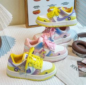 Zapatillas de Moda para Niños, Zapatillas Deportivas Planas para Niñas, Zapatillas Casuales de Calle para Niños, con Cordones - Product Image 1