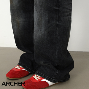 <span class=keywords><strong>Jeans</strong></span> da <span class=keywords><strong>Uomo</strong></span> Stile Americano Retrò di Tendenza a <span class=keywords><strong>Gamba</strong></span> Dritta e <span class=keywords><strong>Larga</strong></span> Versatili Tessuti e Traspiranti per la Primavera/Estate - Product Image 6