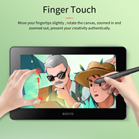 Tablette graphique portable BOSTO BT-12HD 11,6 pouces HD H-IPS LCD, écran 1366*768, fonction d'inclinaison, alimentation USB