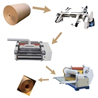 Ligne de production de carton ondulé à 2 plis / Ligne de production de carton duplex / Ligne de production de carton à 2 couches