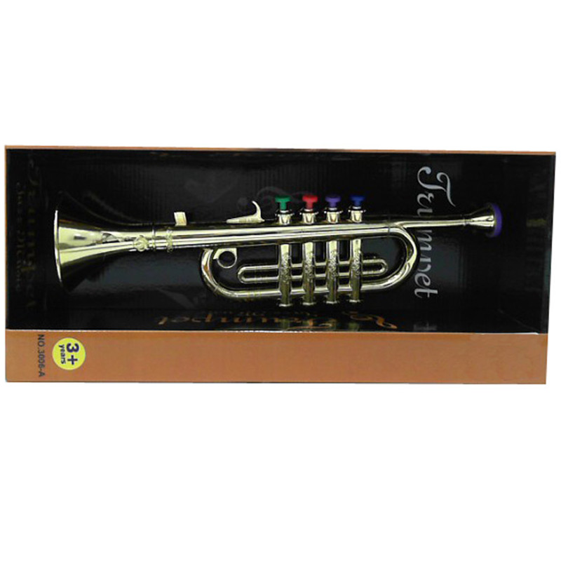 Игрушки с гальваническим покрытием, Четырехцветные музыкальные инструменты, Детская труба для детей