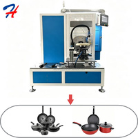 Mesin Las Laser Otomatis HT dengan Perlengkapan Perkakas untuk Basis Gagang Panci, Peralatan Manufaktur Lini Perakitan Peralatan Masak