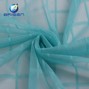 Wholesale China Factory <strong>Blue</strong> Plaid Soft Net <strong>Material</strong> - Product Image 2