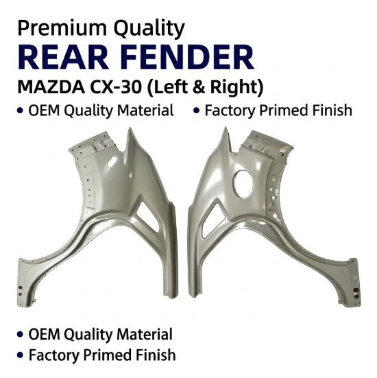 Steel Rear Quarter Panel Fender for Mazda CX-30 Left Right Auto Body Replacement Parts