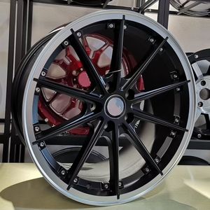 HRW PROJECT Nuevo Diseño 18x8.5j 5x112 PCD 38 ET Llantas de Aleación de Aluminio Multirradio con Borde Mecanizado Negro Satinado para Automóviles de Pasajeros - Product Image 4