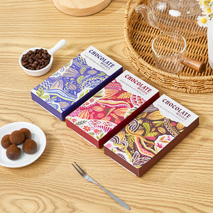 Boîte d'emballage de barre de <span class=keywords><strong>chocolat</strong></span> noir de Dubaï personnalisée en gros emballage en papier carton pliable de <span class=keywords><strong>chocolat</strong></span> de bonbon pour les petites entreprises - Product Image 2