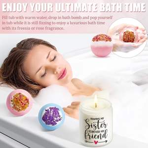 Regalos especiales personalizados para Hermanas de Brother, regalos de cumpleaños para chicas adolescentes, Sister Soul, amigas, conjunto de regalos de spa para mujeres - Product Image 5