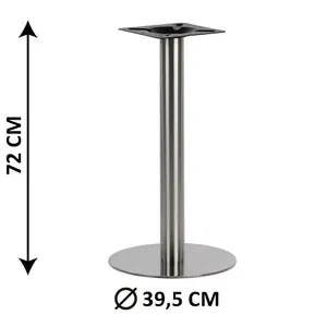 Circle Black Table Base Modern Dinning Stainless Steel Mirror Round Square Pedestal Table Metal Ball Legs