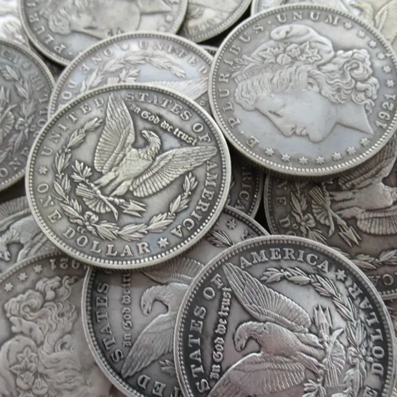 Set intero 96 pezzi (1878-1921) americano Morgan argento placcato riproduzione copia decorativa monete Commemorative