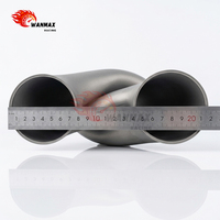 Colector de Escape Universal de Acero Inoxidable de 3.0 Pulgadas (76 mm) con Tubo en Z de Igual Longitud para Mejora del Rendimiento de Superautos