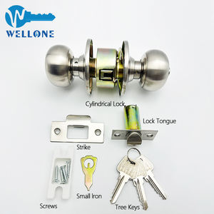 Manijas <span class=keywords><strong>de</strong></span> Puerta Interior Wellone, Duraderas, Anti-Robo, con Llave, <span class=keywords><strong>de</strong></span> Acero Inoxidable, Redondas, con 3 Años <span class=keywords><strong>de</strong></span> Garantía - Product Image 3