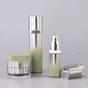 Juego de Envases Cosméticos de Lujo de 15 ml, 30 ml, 50 ml, 30 g, 50 g, Botella Cuadrada de Acrílico para Crema y Tarro de Acrílico para Suero para el Cuidado de la Piel - Product Image 2