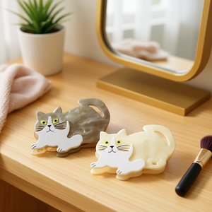 Pince à cheveux en forme de chat 9 cm pour femmes et filles, accessoire mignon en forme de chat - Product Image 2