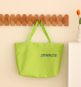 מפעל ישיר קיבולת גדולה ישירה תיק מרקם מודפס באיכות גבוהה בד בד לנערות תיק חוף בנות - Product Image 6