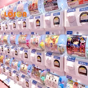 Distributeur automatique à pièces Double couche capsule mall mini enfants jouet gashapon distributeur automatique 75-100mm jeu d'arcade