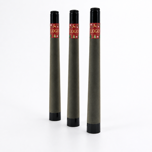 Christmas Gift Red Label Custom Black Ceramic Tip Pre-made <b>Rolled</b> Cones Cigarette Tobacco Smoking <b>Rolled</b> Cones with Plastic Tube - Product Image 2