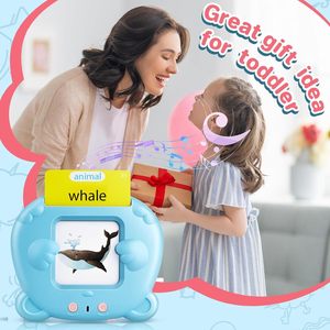 Lector de tarjetas flash recargable para niños pequeños: reconocimiento de voz, música, juegos entre padres e hijos – Tarjeta de memoria educativa para el aprendizaje - Product Image 4