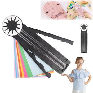 Coupe-papier à roulettes 12 en 1 avec mesures, outil artisanal multifonctionnel coulissant pour le scrapbooking et la découpe de photos - Product Image 1