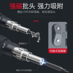 Delixi Electric <b>Screwdriver</b> Set 145 In 1 Chrome Vanadium Steel Magnetic Telescopic Rod For Watch And Glasses Repair - Product Image 4