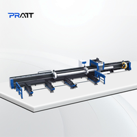 Machine de découpe laser à fibre CNC pour profilés métalliques avec rotation, commande Cypcut, servomoteur Yaskawa, rail de guidage HIWIN, 3 axes