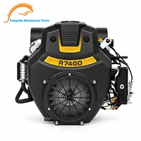 محرك بنزين متعدد الأسطوانات CSJHPSS 16.8/3600 طراز R740D بعمود أفقي ونظام OHV وبدء تشغيل كهربائي وتبريد مائي جديد